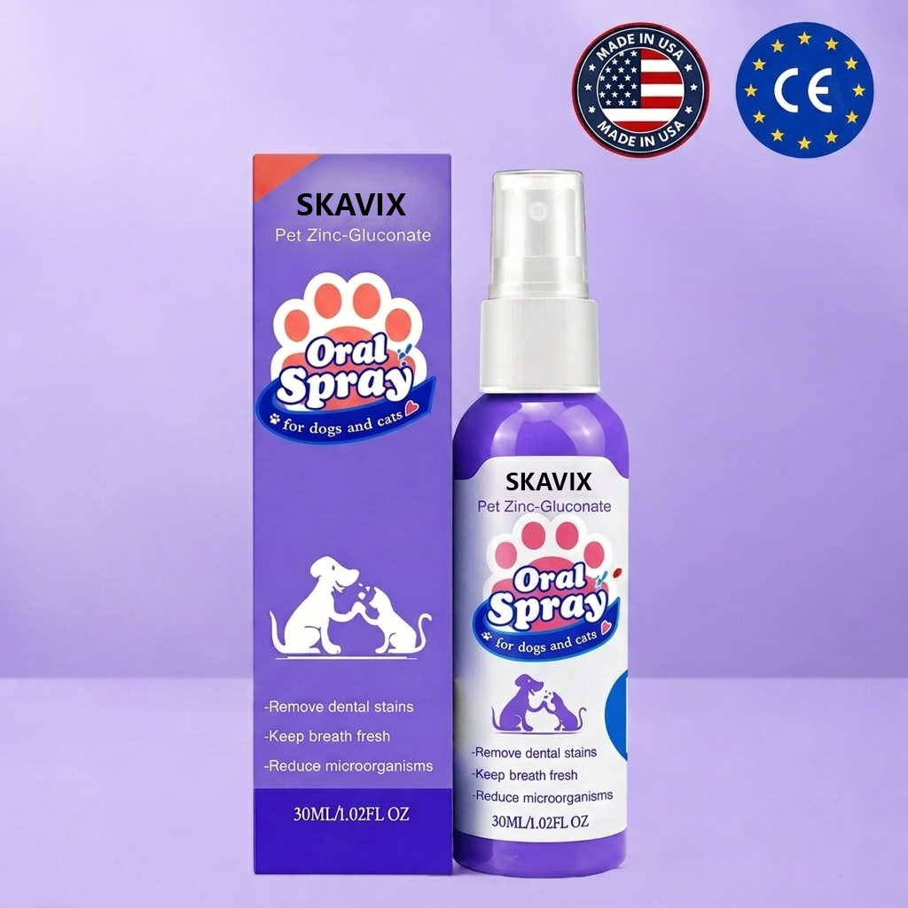 SKAVIX™ Advanced Pet Oral Spray | Fresher Breath, Plaque Biofilm & Gum Care — No Brushing