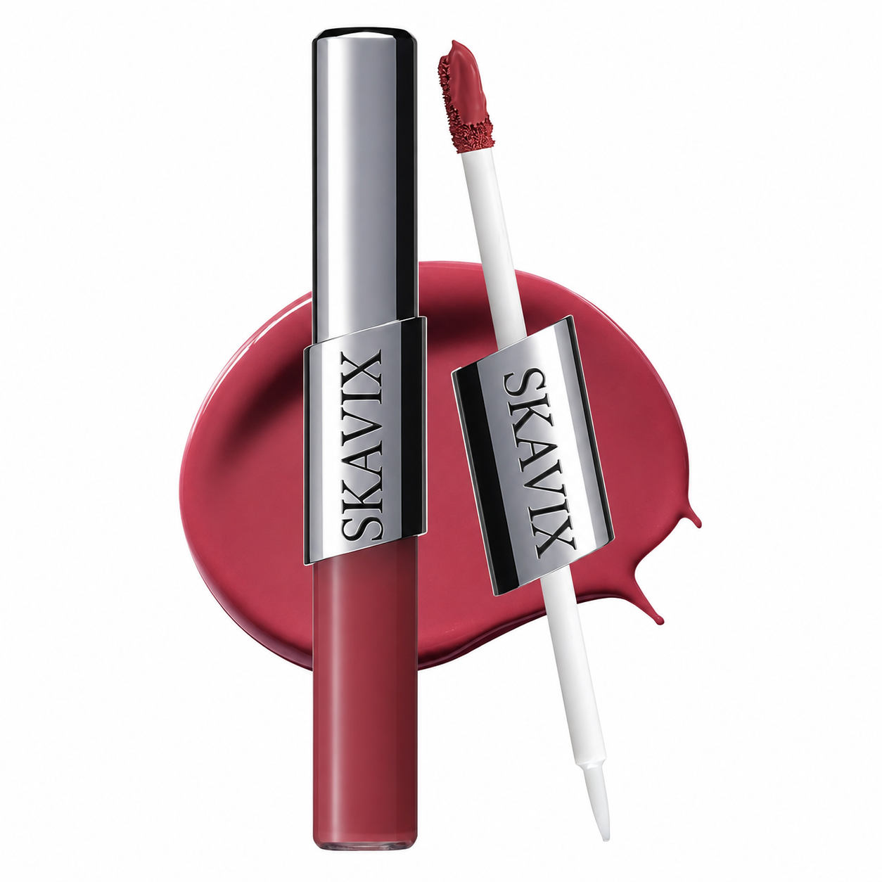 2-in-1 Dual-Look Lip Tint — Matte Velvet & Glass Gloss In One