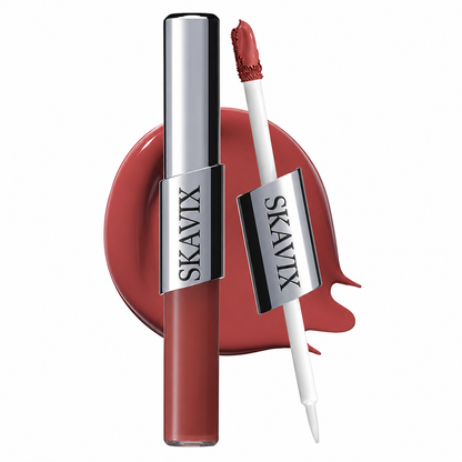 2-in-1 Dual-Look Lip Tint — Matte Velvet & Glass Gloss In One
