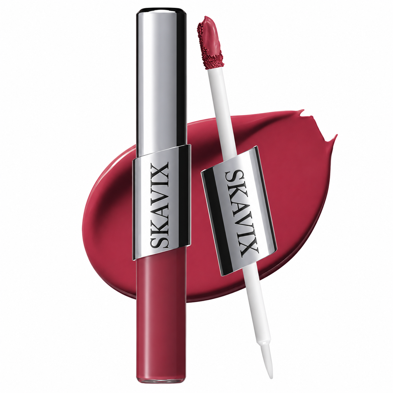 2-in-1 Dual-Look Lip Tint — Matte Velvet & Glass Gloss In One