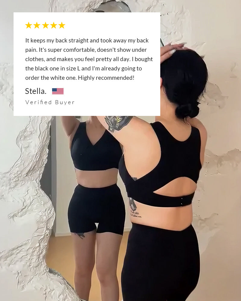 🔥LAST DAY PROMOTION - 50% OFF Front Closure Cross-Back Wireless Posture Bra