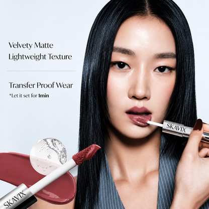 2-in-1 Dual-Look Lip Tint — Matte Velvet & Glass Gloss In One