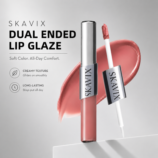 2-in-1 Dual-Look Lip Tint — Matte Velvet & Glass Gloss In One