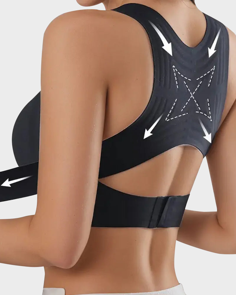 🔥LAST DAY PROMOTION - 50% OFF Front Closure Cross-Back Wireless Posture Bra