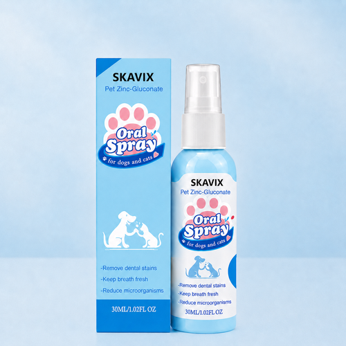 SKAVIX™ Pet Oral Spray Fresher Breath & Daily Oral Care — No Brushing Needed